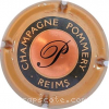Capsule Pommery Contour cuivre, cercle rosé