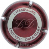 Capsule Leclerc Drouillet Contour bordeaux, cercle gris