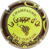 Capsule La Grappe d'Or Vert pâle , contour marron