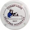 Capsule Degesne-Ronseaux  Blanc et bleu foncé, lettres marron
