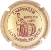 Capsule Bertrand Lapie Crème et bordeaux, contour strié