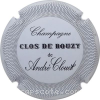 Capsule Clouet André Blanc et noir, striée