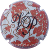 Capsule Vigier-Perrot orange et blanc, initiales noires