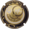 Capsule Arnoult-Ruelle Or, contour marron, AR blanc
