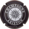 Capsule Ariston Centre blanc, contour noir