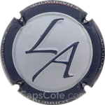 Capsule Aubriot Laurent Argent, contour bleu foncé