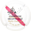 Capsule Decotte-Auge  a- Fond blanc, barre rouge