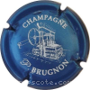 Capsule Brugnon P. Bleu métallisé et blanc