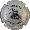Capsule Brugnon P. Métal pailleté et noir