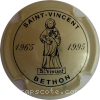 Capsule Bethon Crème cuvée saint vincent 1965 1995