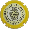 Capsule Goutorbe H.  Contour jaune, inscription Demi-Sec sur la jupe