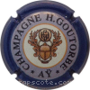 Capsule Goutorbe H.  Contour bleu foncé, inscription Blanc de Noirs
