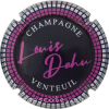 Capsule Dehu Louis Noir et fuchsia, contour blanc à damier