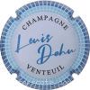 Capsule Dehu Louis Blanc et bleu clair, contour Bleu foncé à damier