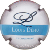 Capsule Dehu Louis Barre bleue, blanc, contour marron