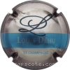 Capsule Dehu Louis Barre bleue, métal, contour marron
