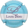 Capsule Dehu Louis Barre blanche,  bleu pâle pailleté