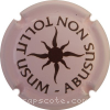 Capsule Larmandier Rose pâle et marron, abusus au recto et écusson au verso 