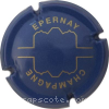 Capsule Epernay Bleu foncé et or