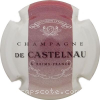 Capsule De Castelnau Fond blanc, bande lie de vin