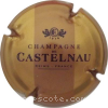 Capsule De Castelnau Fond or, bande marron