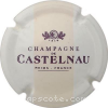 Capsule De Castelnau Fond blanc, bande saumon