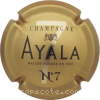 Capsule Ayala Or et noir, N°7, Millésime 2007 au verso, édition limitée