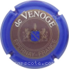 Capsule De Venoge Contour bleu, centre marron clair