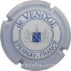 Capsule De Venoge Contour argent, grandes lettres