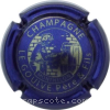 Capsule Le Gouive P. et F. Bleu métallisé et or
