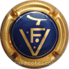 Capsule Vallois François Bleu foncé, contour or