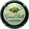 Capsule Paille Gérard Fond crème, contour vert grandes lettres