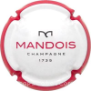 Capsule Mandois Blanc, contour rouge