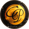 Capsule Pougeoise Charles Fond or, contour noir