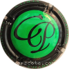 Capsule Pougeoise Charles Fond vert, contour noir