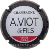 Capsule Viot A. & Fils Centre blanc, contour noir et coupole rouge