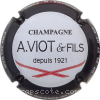 Capsule Viot A. & Fils Centre blanc, contour noir et rubans rouge