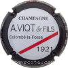 Capsule Viot A. & Fils Centre blanc, contour noir et trait rouge