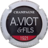 Capsule Viot A. & Fils Centre noir, contour blanc et coupole rouge