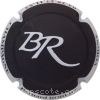 Capsule Robert Bernard Noir mat, contour blanc