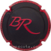 Capsule Robert Bernard Noir mat, contour rouge