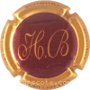 Capsule Billiot H Bordeaux, contour or