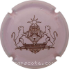 Capsule Larmandier Rose pâle et marron, écusson au recto et abusus au verso
