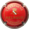 Capsule Seleque Rouge et or, contour strié noir