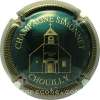 Capsule Simonnet Vert foncé et or, contour strié