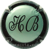 Capsule Billiot H Vert pastel, contour noir