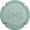 Capsule Mondet Blanc, contour vert pâle
