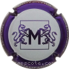 Capsule Mondet Blanc, contour violet métallisé