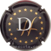 Capsule Delattre Henri Noir, blanc et or, Verso or