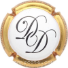 Capsule Delaunois Daniel & Fils Blanc, contour or